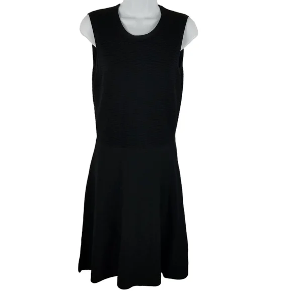 Hugo Boss | Dresses | Boss Hugo Boss Fit And Flare Above The Knee Black  Dress Womens Size Medium | Poshmark